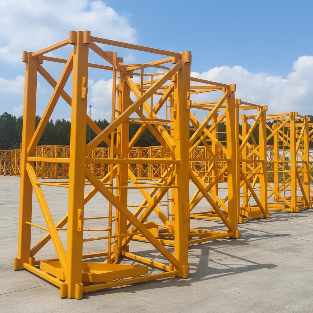 Grúa torre Zoomlion modelo 6010 usada, de cabezal plano, 6 toneladas, pluma de 60 m, motor PLC de alta eficiencia, alto momento de carga, certificación CE.