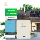 BR SOLAR BR 15KW Off-Grid Solar Home Power System with Lithium Ion Battery MPPT Pure Sine Wave Inverter Roof Mounting