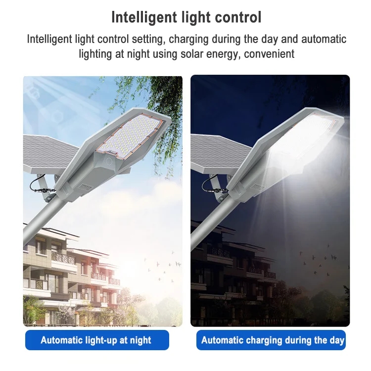 High Lumen Outdoor Waterproof Ip66 Aluminum 100w 200w 300w 400w Solar Led Street Light