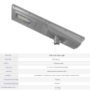 New Private Mold 80W IP65 LED Solar Street Lamp with Radar Sensor and Aluminum Construction