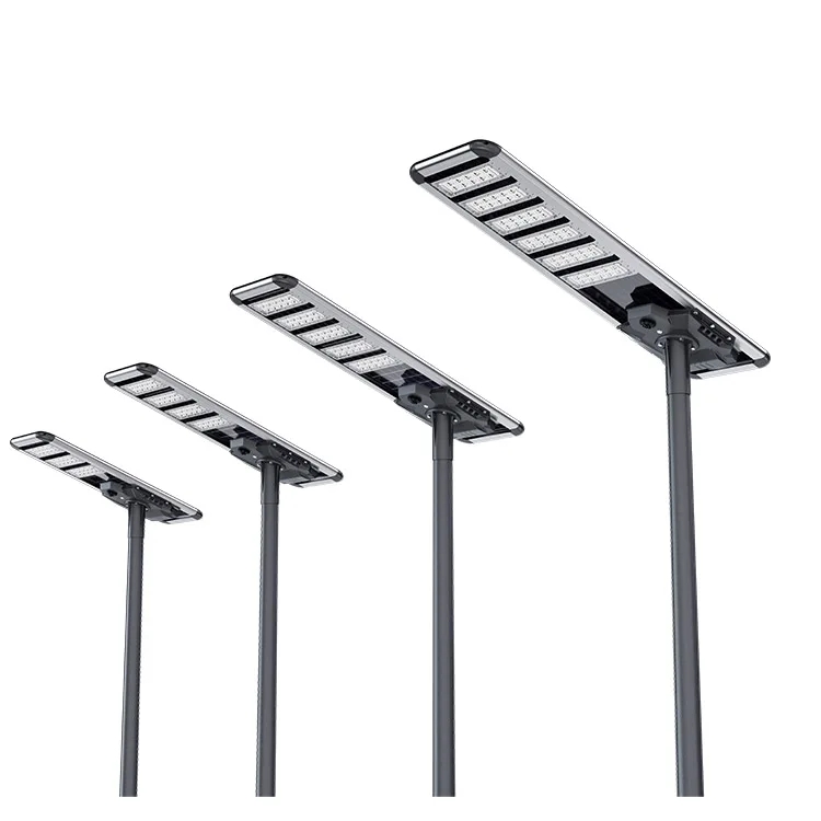 11000LM Streetlight Outdoor Project 120AH Integrated Road Lamp Engineering All in One Outdoor LED Solar Street Light