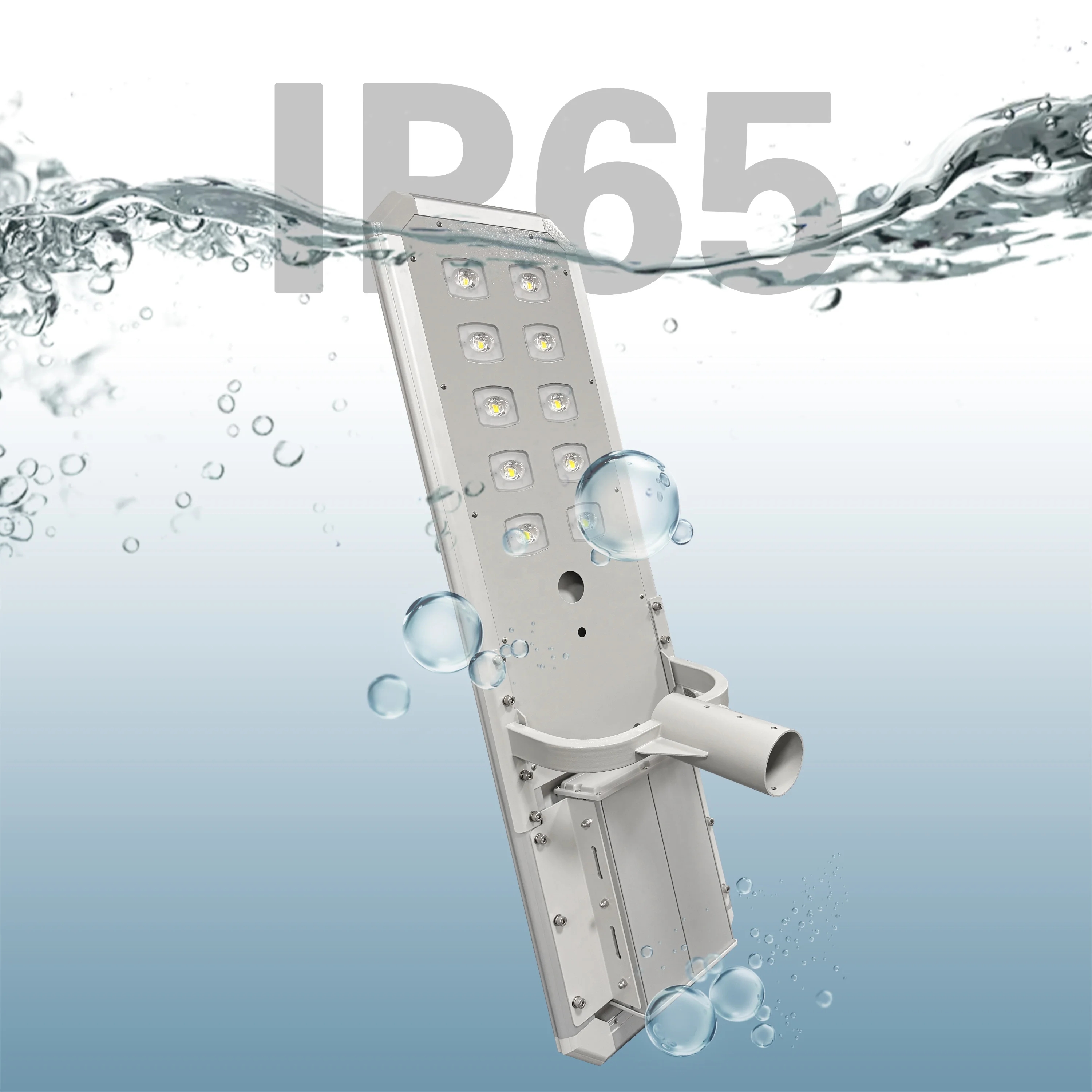 6000k Lumen Per Watt 100W IP65 Aluminum Outdoor Solar Street Lamp with High Brightness LED Lighting for Highway/ Road /garden