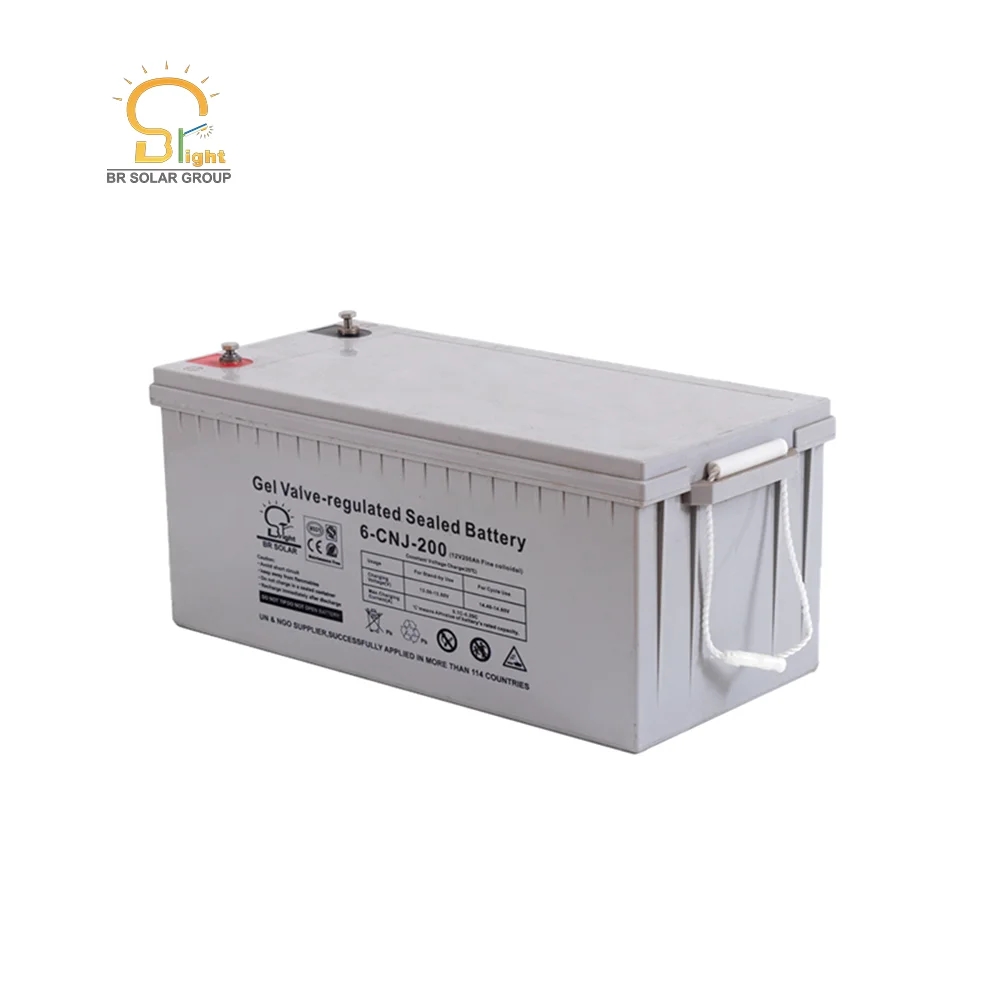 Deep Cycle 12V Graphene Sealed Gel Battery 200AH for Solar UPS Backup Power CE Certified Free Maintenance
