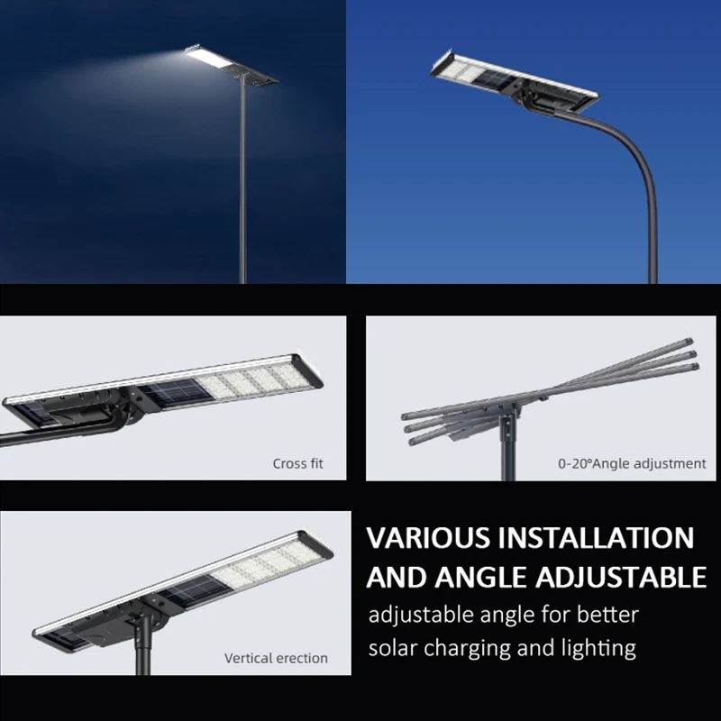 LECUSO New Outdoor 30w 60w 80w 100w 120w 150w Integrated Industrial All in One Solar Led Street Light