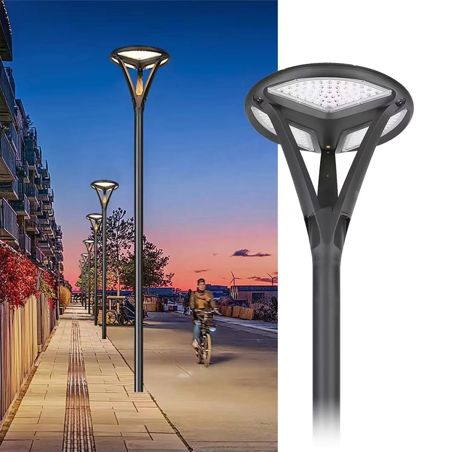 Stylish Outdoor IP65 Waterproof LED Solar Garden Light-Weather Resistant for Gardens Courtyards & Landscape Areas