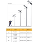11000LM Streetlight Outdoor Project 120AH Integrated Road Lamp Engineering All in One Outdoor LED Solar Street Light