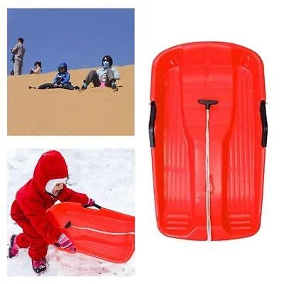 Children's & Adults Snowboard Grass Sled Board for Sledding & Snowboarding with Thickened Moulded Plastic Design