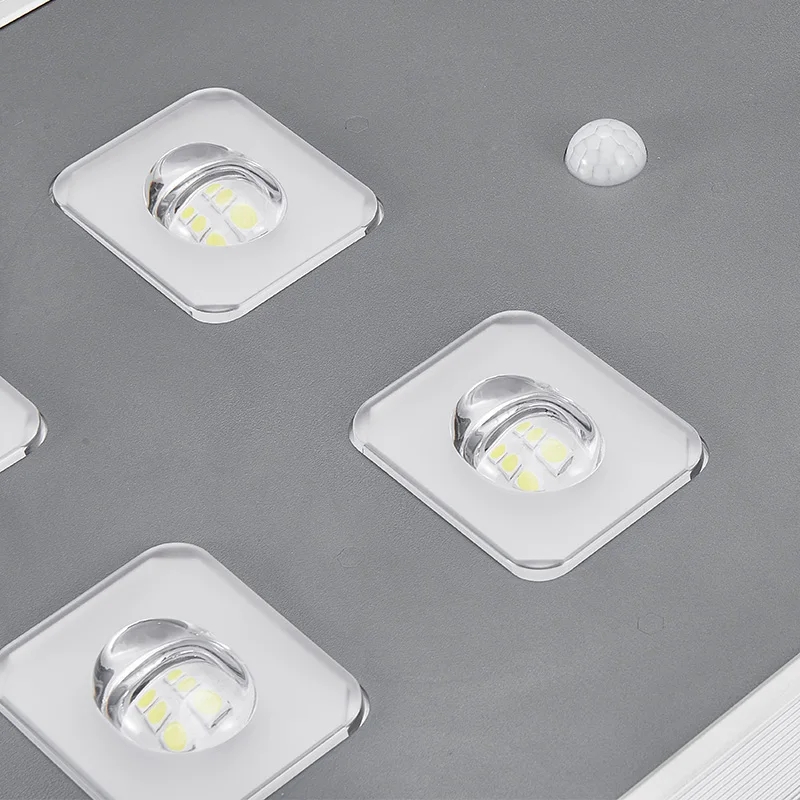 Aluminum Integrated Solar Powered Street Light Rechargeable Outdoor Road Solar Lighting Super Brightness Streetlights Head Solar