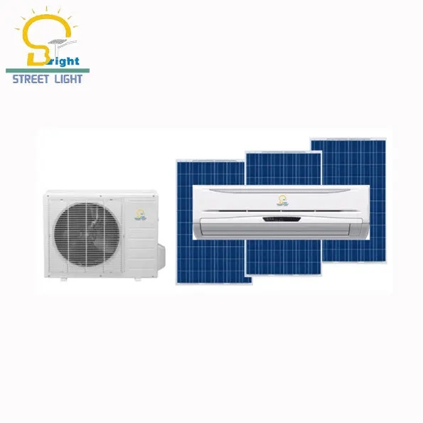 Complete Kit Hybrid Solar Air Conditioner 36k BTU AC DC On/off Grid Air Conditioner for Remote Area Cabin Cooling