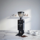 Zilong Professional Electric Commercial Coffee Grinder Titanium Alloy Burr Automatic Tamper 1000g Capacity for Hotel Car Use