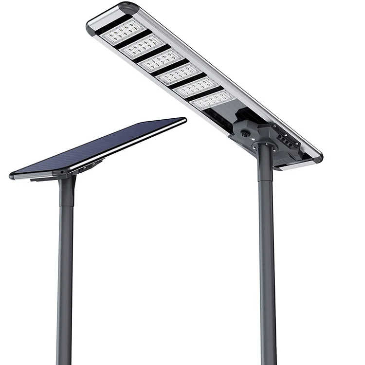 11000LM Streetlight Outdoor Project 120AH Integrated Road Lamp Engineering All in One Outdoor LED Solar Street Light
