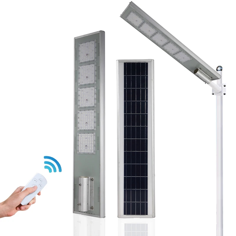High-End IP65 Waterproof Solar Powered LED Street Lamp for Outdoor Night Lighting