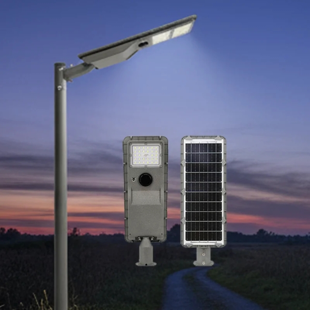 Area Outdoor IP65 Waterproof Remote Control Sensor Garden Road Powered Solar Panel LED Lighting 100W Street Light Lamp