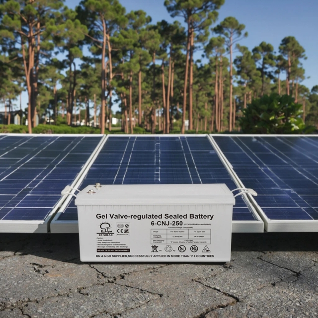 Deep-Cycle Sealed Lead Acid Solar Batteries 12V 250Ah Energy Storage Gel Battery Maintenance-Free for Home Use