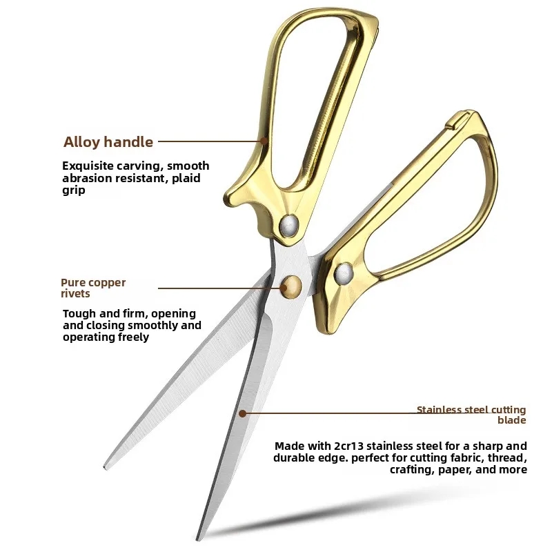Vintage Stainless Steel Small Scissors Office Stationery Thread Cutting Paper Craft Wedding Household Student Shears