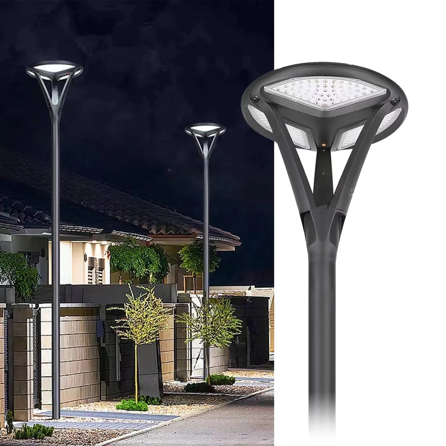 Stylish Outdoor IP65 Waterproof LED Solar Garden Light-Weather Resistant for Gardens Courtyards & Landscape Areas