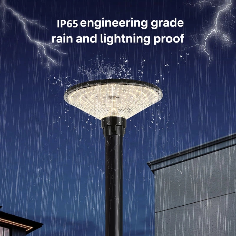 120W Outdoor Solar Garden Light High Brightness LED Street Lamp Head for Park ABS Body IP65 Rated