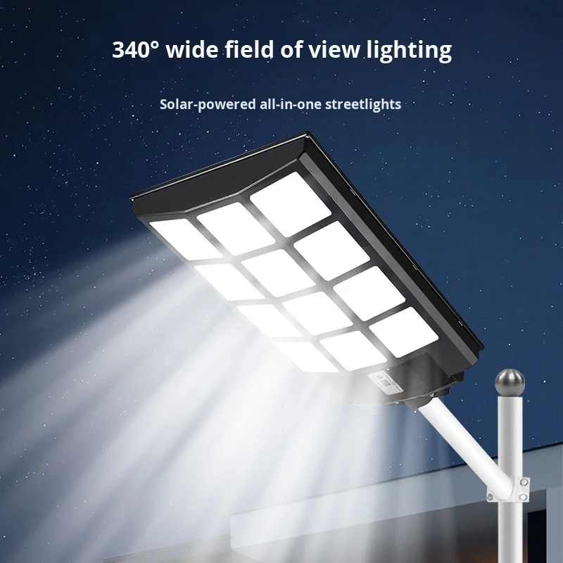 High Power LED Solar Street Light IP65 Integrated Outdoor Lighting for Roads Highways Gardens ABS Lamp Body DC ROHS Certified