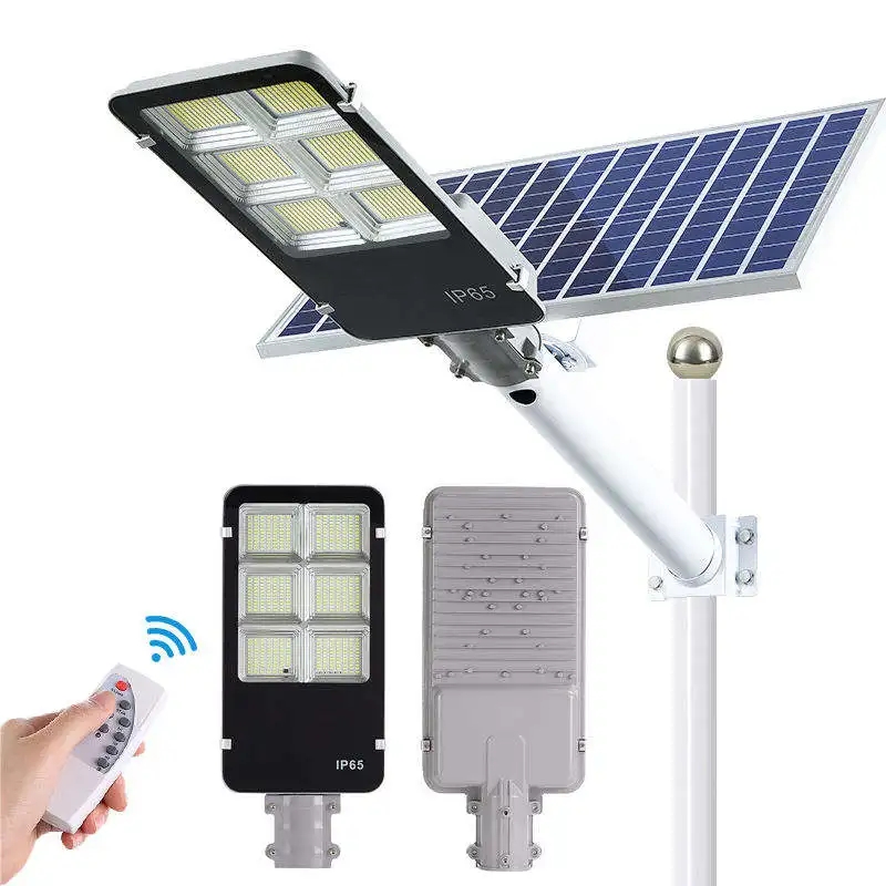 100W LED IP65 Solar Street Light with Sensor Control for Outdoor Use