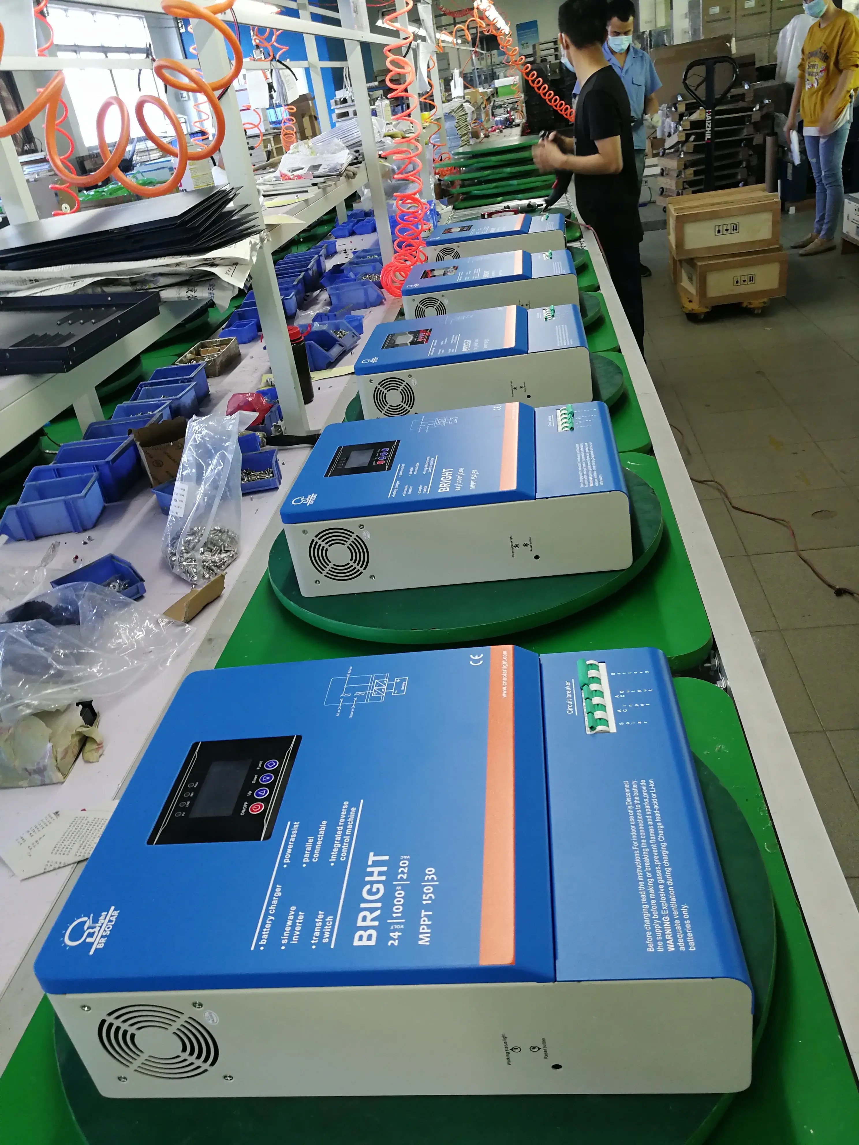 BR Solar High Quality Home Use 1KW-8KW Low Frequency LCD Single Output Pure Sine Wave Solar Power System 48V DC 400V AC Inverter