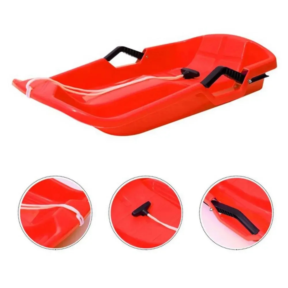 Children's & Adults Snowboard Grass Sled Board for Sledding & Snowboarding with Thickened Moulded Plastic Design