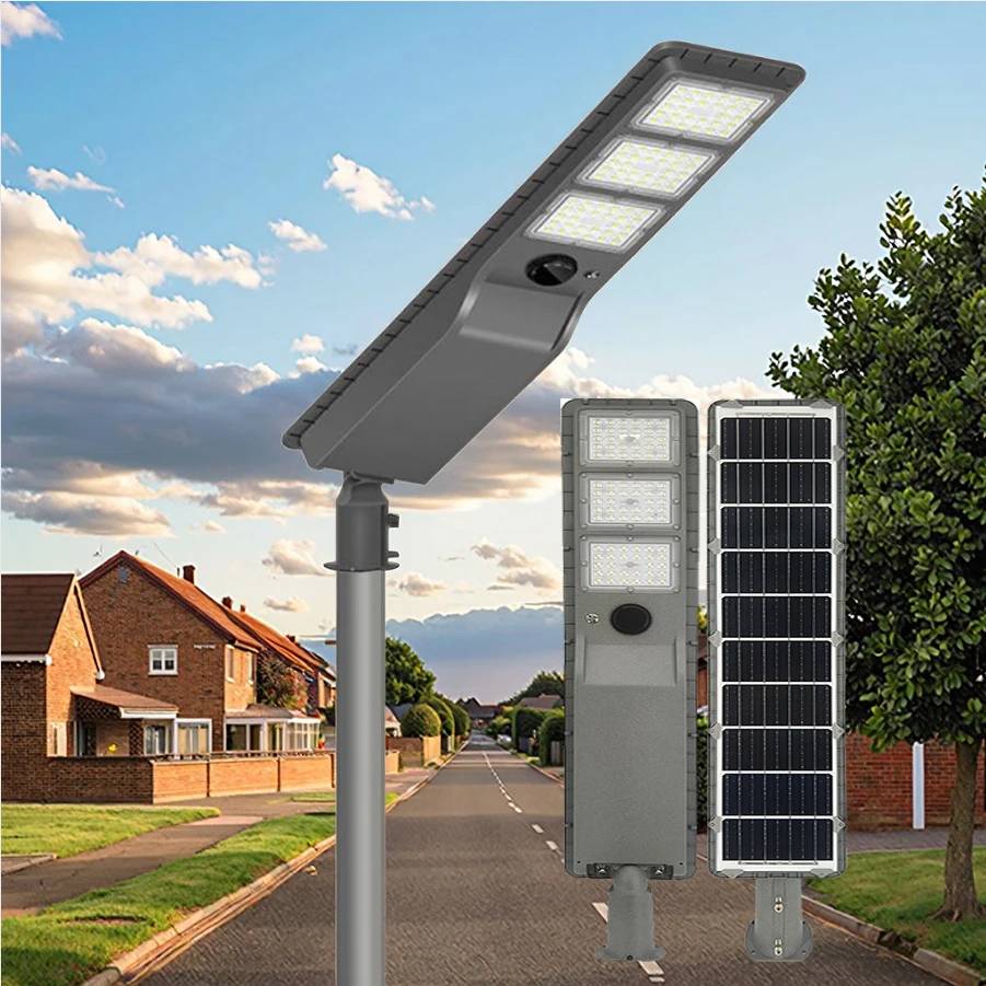 Aluminum High Power IP65 Solar LED Street Lamp with Motion Sensor & Remote Control 300W Outdoor & Garden Road Lighting