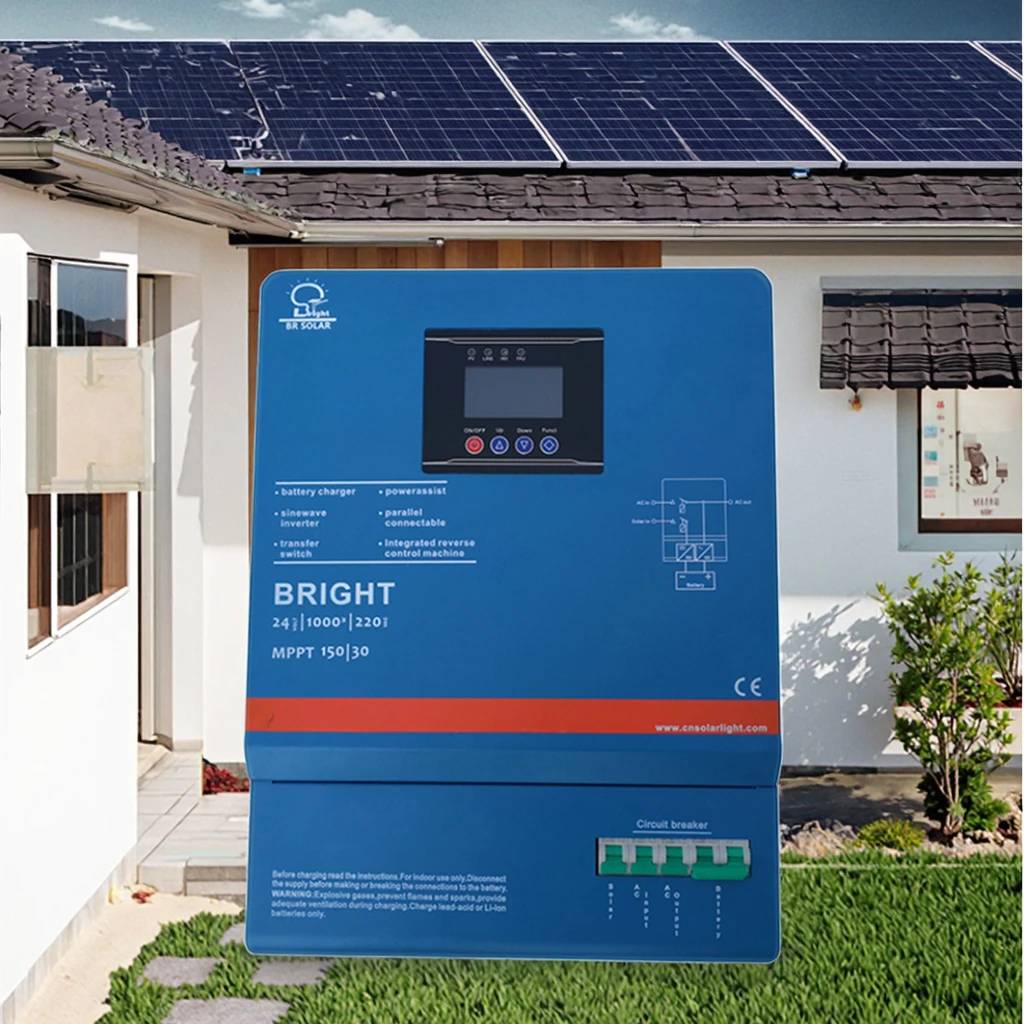 BR SOLAR Compact 48v Pure Sine Wave Inverter 5kw Off-grid Hybrid Solar Inverter with MPPT Controller for Industrial Use