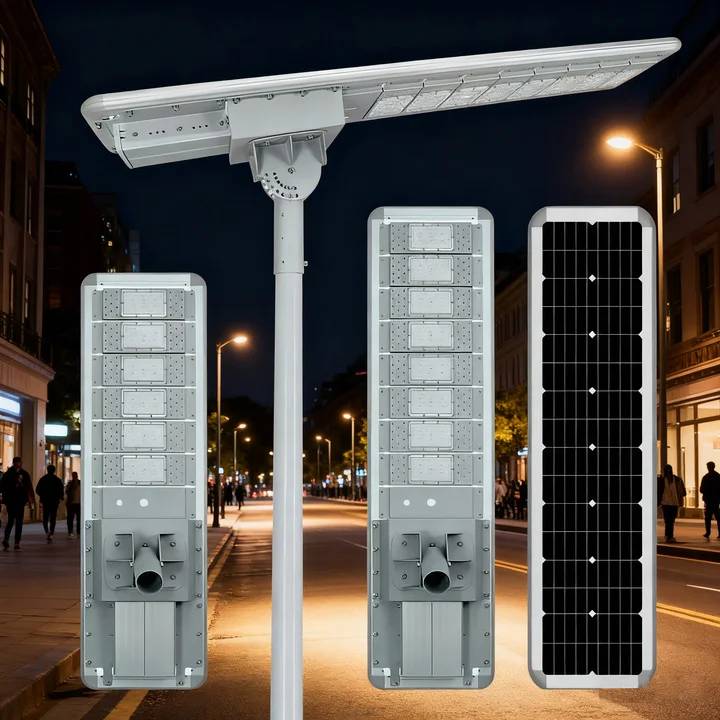Aluminum Ip66 2000 Watt Ip65 High Lumens Remote Control 1000 Watt Light Lamp Outdoor Split All in One Solar Street Light