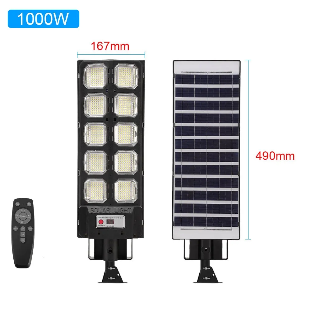 LED Solar Street Light Source Factory Integrated IP65 Remote Control Outdoor Flood Light Courtyard Wholesale
