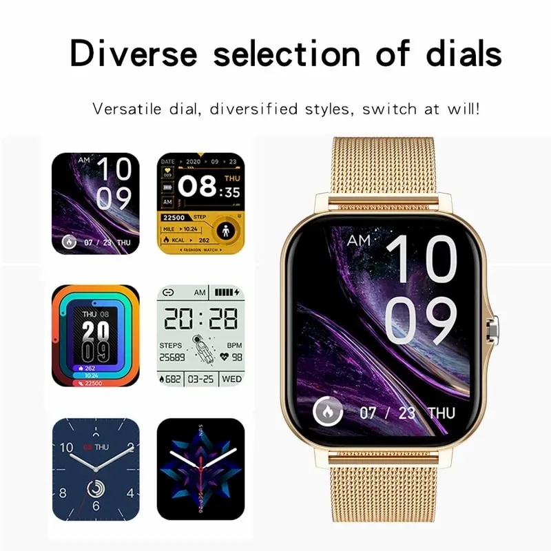 Y13 BW0242 Smart Watch 2024 Android IOS Compatible IP68 Waterproof Alloy Case 1.69 Inch TFT Display Fashion Custom Dial Heart