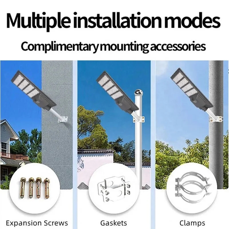 Super Bright High-Power LED Solar Street Light Lampadaires 300w Radar Sensor Municipal Engineering Outdoor Garden