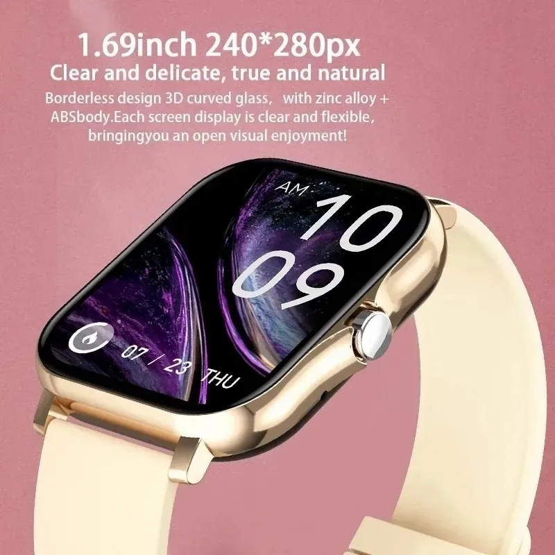 Y13 BW0242 Smart Watch 2024 Android IOS Compatible IP68 Waterproof Alloy Case 1.69 Inch TFT Display Fashion Custom Dial Heart