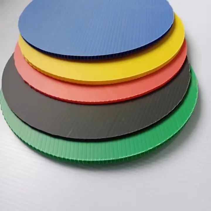 Factory 2-12mm Sturdy Corrugated Poly Panel Backing Plate Floor Guards Customized Shape Plastic Sheet Hollow PP Board Plate