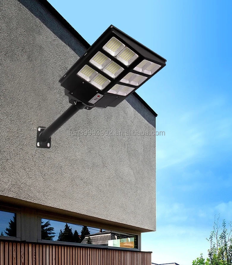 High Power Waterproof Integrated Street Lamp Head LED Solar Outdoor Garden Light with Security Induction for Rural Areas