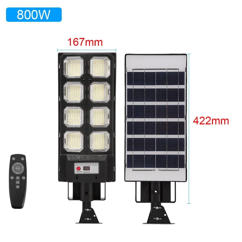 LED Solar Street Light Source Factory Integrated IP65 Remote Control Outdoor Flood Light Courtyard Wholesale