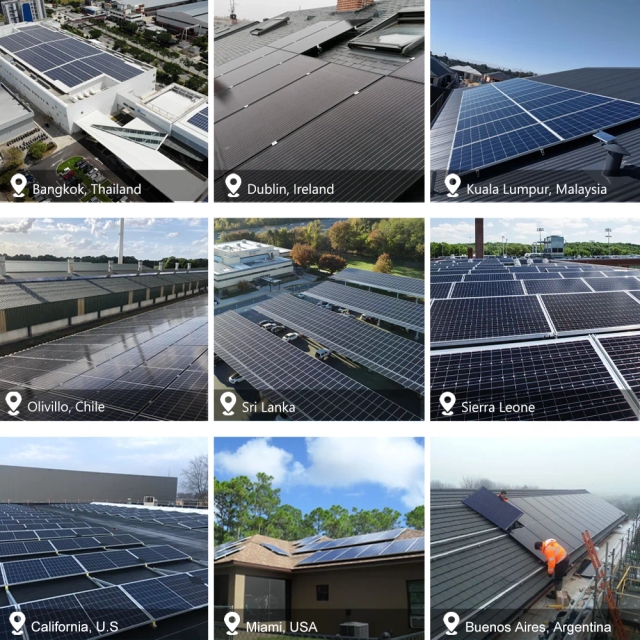 BR SOLAR النظام الشمسي لتوليد الطاقة الكهروضوئية الهجين 5KW 10KW تخزين الطاقة المنزلية خارج الشبكة مع بطارية أحادية السيليكون وحدة تحكم MPPT 11111