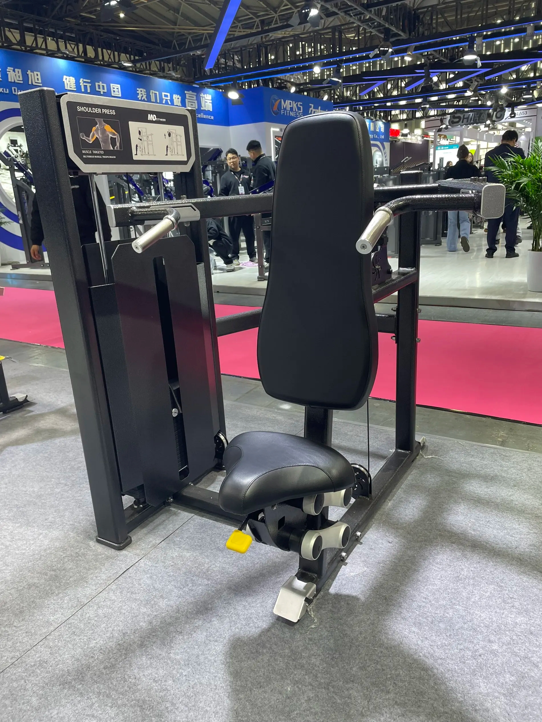 Latest Design Pin Loaded Gym Machines Minolta Fitness Gym Equipment Strength Training Shoulder Press for Workout