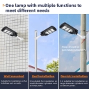 Outdoor High Capacity IP65 Waterproof LED Solar Street Light Battery-Powered Flat Panel Dimmable Energy Star Certified for