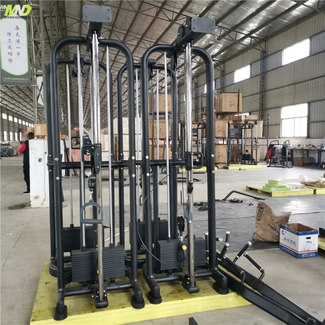 الصالة الرياضية كابل مزدوج كروس معدات اللياقة البدنية بكرة مزدوجة قابلة للتعديل MND FITNESS آلة كابل بكرة