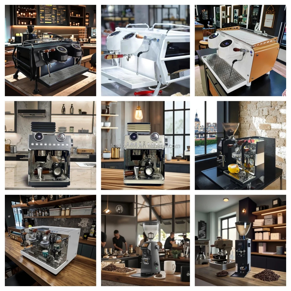 Zilong Professional Electric Commercial Coffee Grinder Titanium Alloy Burr Automatic Tamper 1000g Capacity for Hotel Car Use
